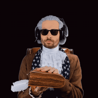 Man Reading Book With Letter L GIF