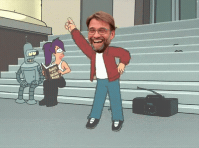 Man Red Jacket Dancing Robot Woman Jazz Book GIF