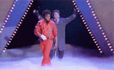 Man Red Jacket White Gloves Walking Through Tunnel GIF