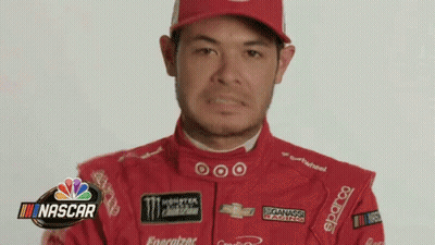 Man Red Racing Suit And Hat Funny Face GIF