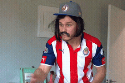 Man Red White Blue Striped Shirt J Cap GIF