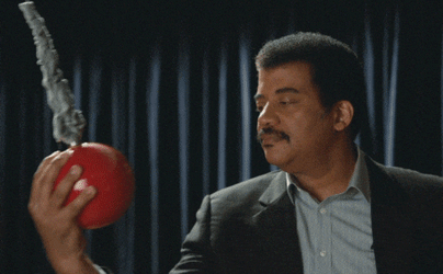 Man Releasing A Big Pendulum GIF