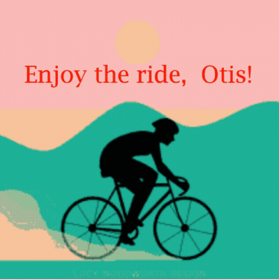 Man Riding Bike Enjoy The Ride GIF
