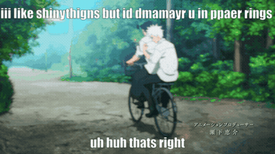 Man Riding Bike Saying Uh Huh Thats Right GIF