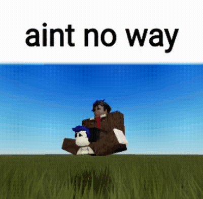 Man Riding Dog Saying Ain't No Way GIF