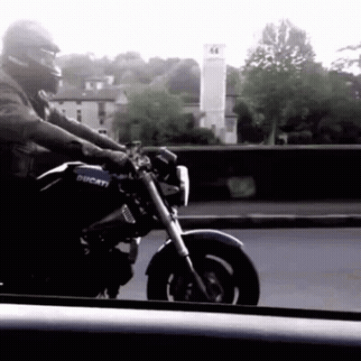 Man Riding Ducati Motorcycle GIF