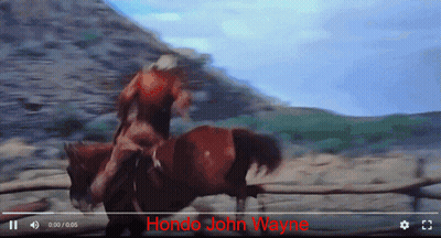 Man Riding Horse Hondo John Wayne Red GIF