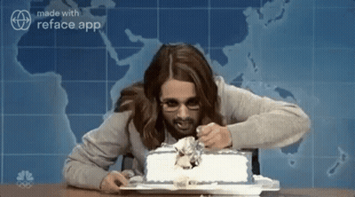 Man Riding Horse In Front Of When Calls The Heart Sign GIF