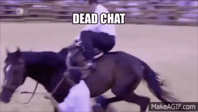 Man Riding Horse In Rodeo With Dead Chat GIF