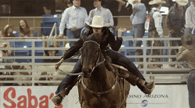Man Riding Horse Saba's Casino Arizona GIF