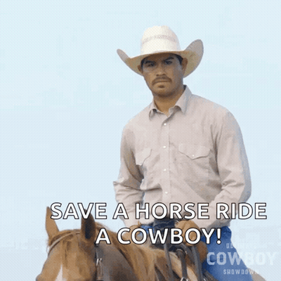 Man Riding Horse Save A Horse Ride A Cowboy GIF