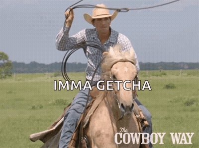 Man Riding Horse Saying Imma Getcha GIF