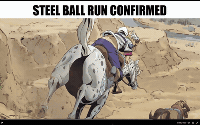 Man Riding Horse Steel Ball Run Confirmed GIF