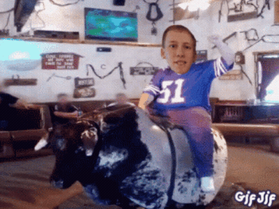 Man Riding Horse Ultimate Cowboy Showdown GIF