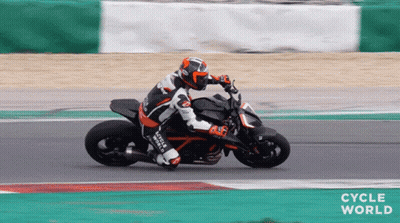 Man Riding Motorcycle On Track Cycle World GIF