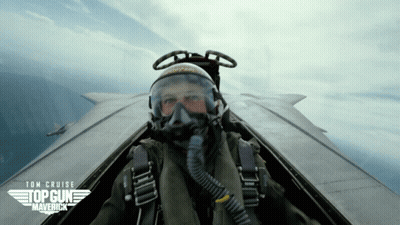 Man Riding Motorcycle With US Air Force Patch GIF