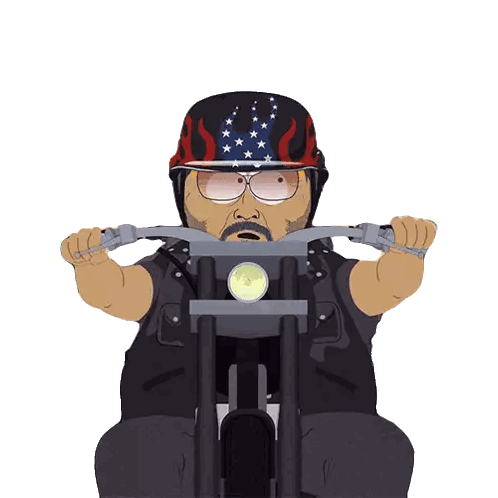 Man Riding Motorcycle Sticker