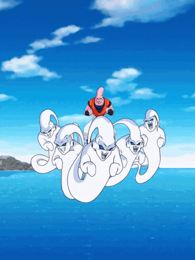 Man Riding On Back Of White Ghosts GIF
