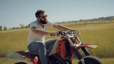 Man Riding Red Dirt Bike Number 29 GIF