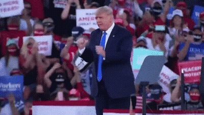 Man Riding Reindeer Saying Rally Time GIF