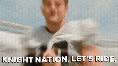 Man Riding Roller Coaster Knight Nation Let's Ride GIF