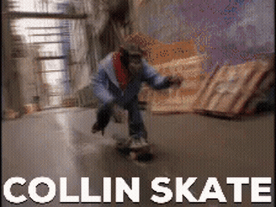 Man Riding Skateboard Named Collin Skate GIF