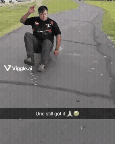 Man Riding Skateboard Saying Unc Still Got It GIF