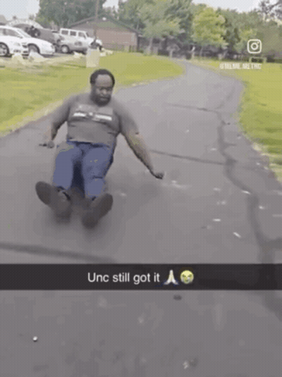 Man Riding Skateboard Unc Still Got It GIF