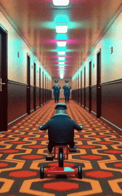 Man Riding Tricycle With Two Police Officers Behind GIF