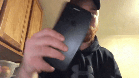 Man Rotates His Camera Shot GIF