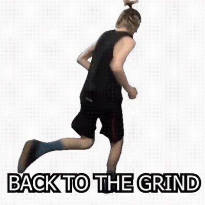 Man Running Back To The Grind GIF
