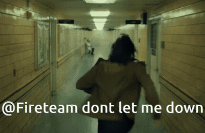 Man Running Down Hallway Fireteam Dont Let Me Down GIF