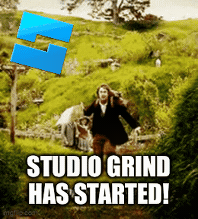Man Running In Field Studio Grind Has Started GIF