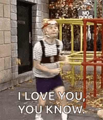 Man Running In Front Of Playground Saying I Love You You Know GIF