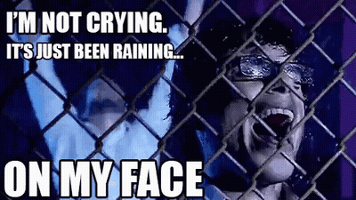 Man Running In Rain Past Shop Sign GIF