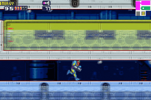 Man Running In Room With Yellow Wall Energy 95 GIF