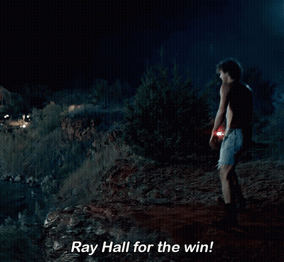 Man Running On A Hill Ray Hall For The Win GIF