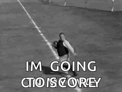 Man Running On Track Saying Im Going Cto GIF