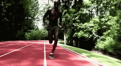 Man Running On Track With Kento GIF