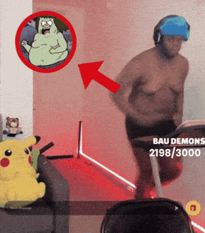 Man Running On Treadmill 2198/3000 GIF