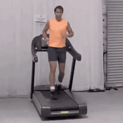 Man Running On Treadmill GIF