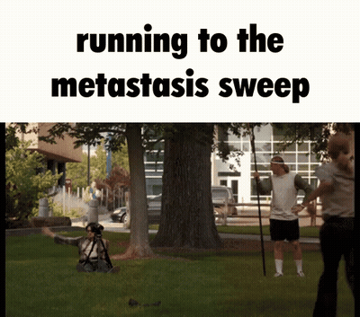 Man Running To Metastasis Sweep GIF