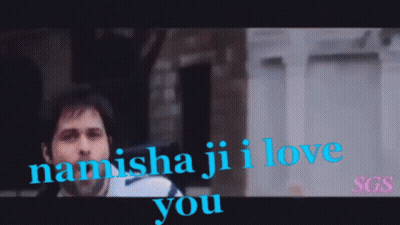 Man Running Towards Car Saying Namisha Ji I Love You GIF