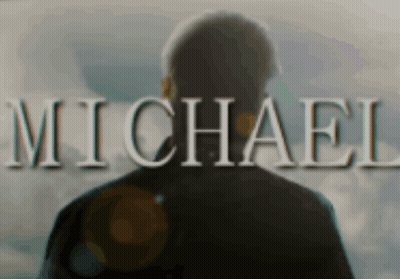 Man's Back In Front Of Word Michael GIF