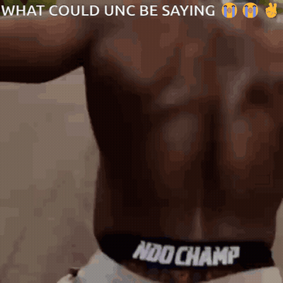 Man's Back With What Could UNC Be Saying GIF
