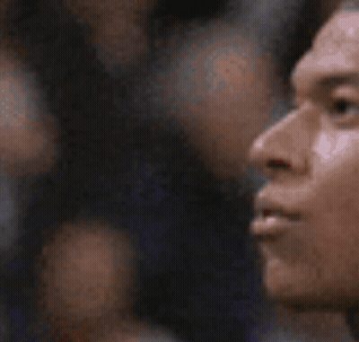 Man's Blurry Face GIF