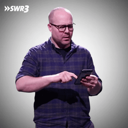 Man's Cellphone Swiper No Swiping GIF