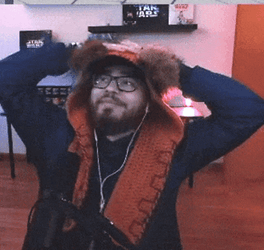 Man's Ewok Head Dress GIF