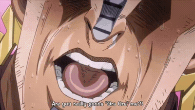 Man's Face Are You Really Gonna Ora Ora Me GIF