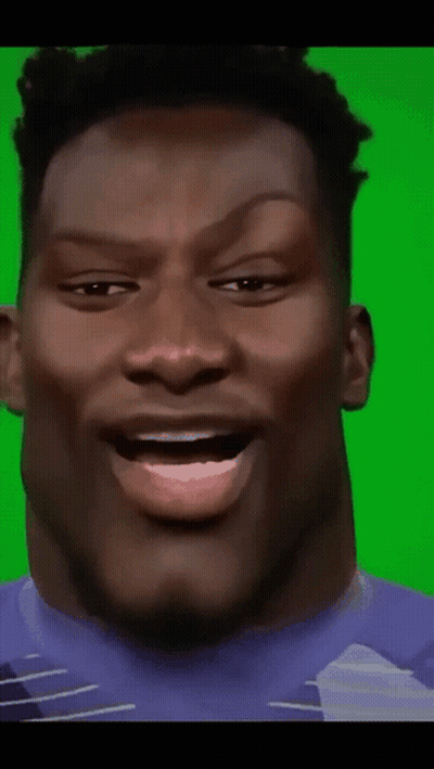 Man's Face Close Up Green Screen GIF